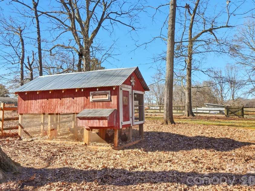 524 Lawyers Road, Indian Trail, NC 28079.  MLS# CAR4326347, YatesRealty ID 35442. Custom Chicken Coop - It can be removed if buyer doesn't want it