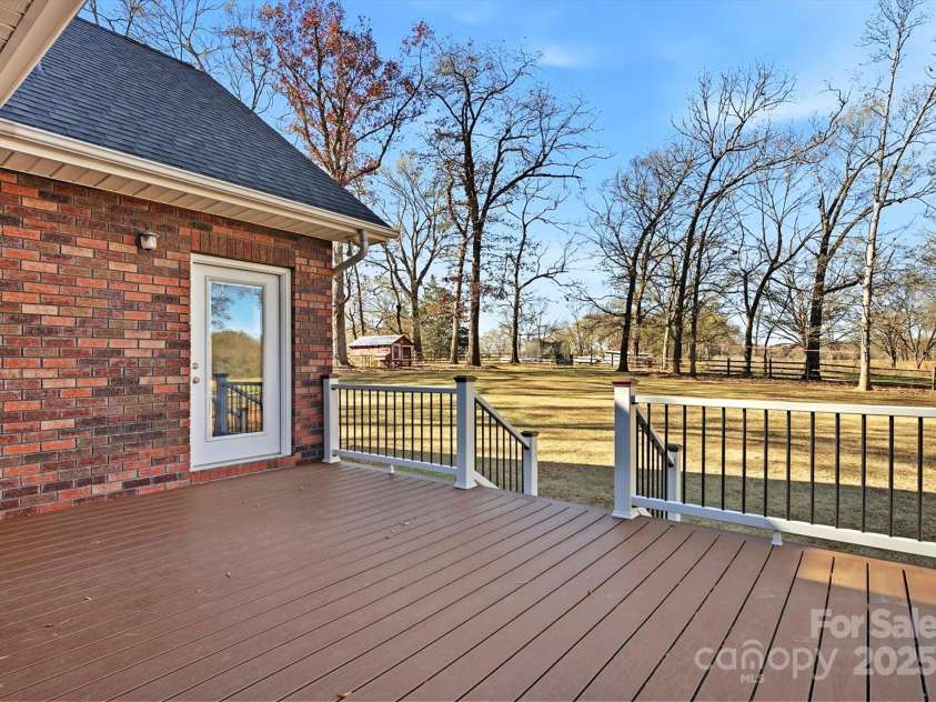 524 Lawyers Road, Indian Trail, NC 28079.  MLS# CAR4326347, YatesRealty ID 35442. Trex Deck installed about 4 years ago