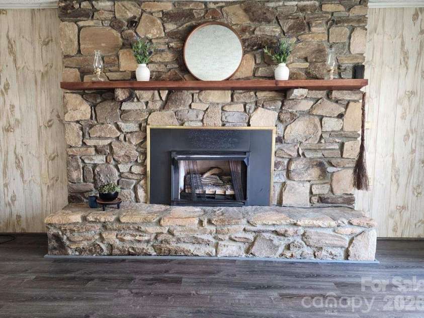 1567 Newfound Road, Leicester, NC 28748.  MLS# CAR4214973, YatesRealty ID 35448. Gas fireplace