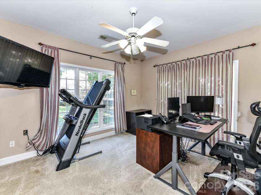 9608 Indian Beech Avenue, Concord, NC 28027.  MLS# CAR4296375, YatesRealty ID 35453. Office Downstairs