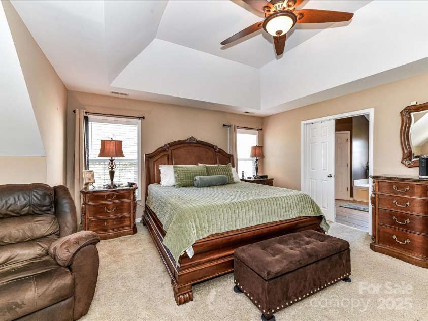 9608 Indian Beech Avenue, Concord, NC 28027.  MLS# CAR4296375, YatesRealty ID 35453. Primary Bedroom