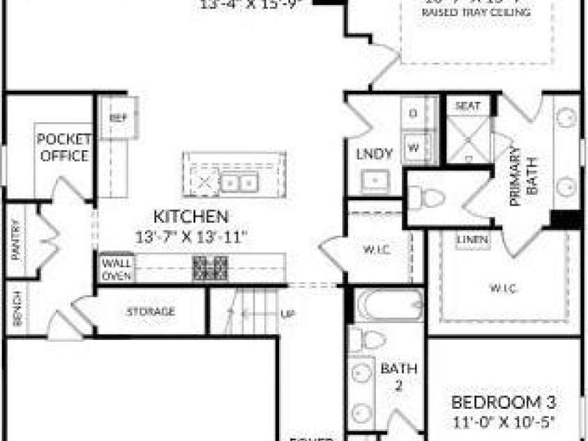 3037 Bent Willow Drive, Indian Trail, NC 28079.  MLS# CAR4291911, YatesRealty ID 35459. Main Level