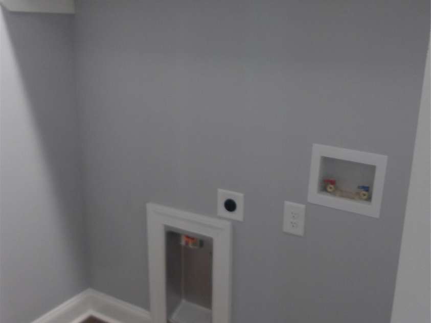 339 11th Street, Oakboro, NC 28129.  MLS# CAR4399349, YatesRealty ID 35459. Laundry with built in shelf