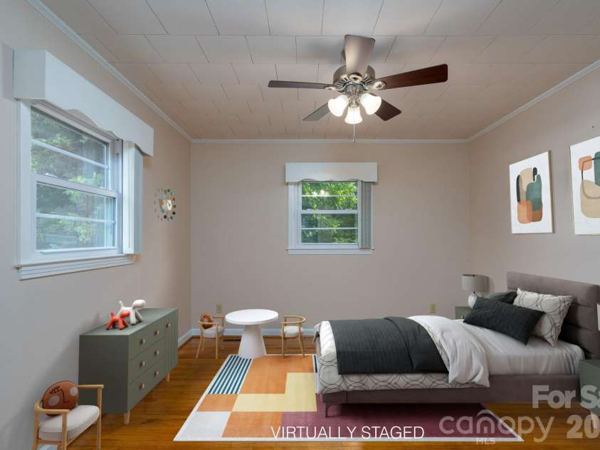 122 Lowder Road, Albemarle, NC 28001.  MLS# CAR4400819, YatesRealty ID 35467. Second bedroom virtually staged