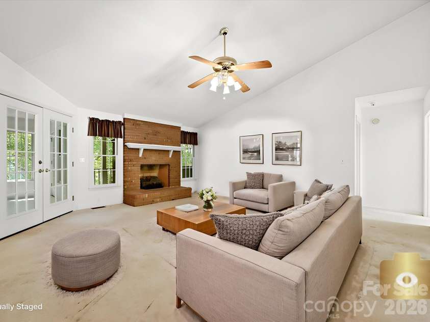 5950 King Wilkinson Road, Denver, NC 28037.  MLS# CAR4398523, YatesRealty ID 35480. Great room virtually staged