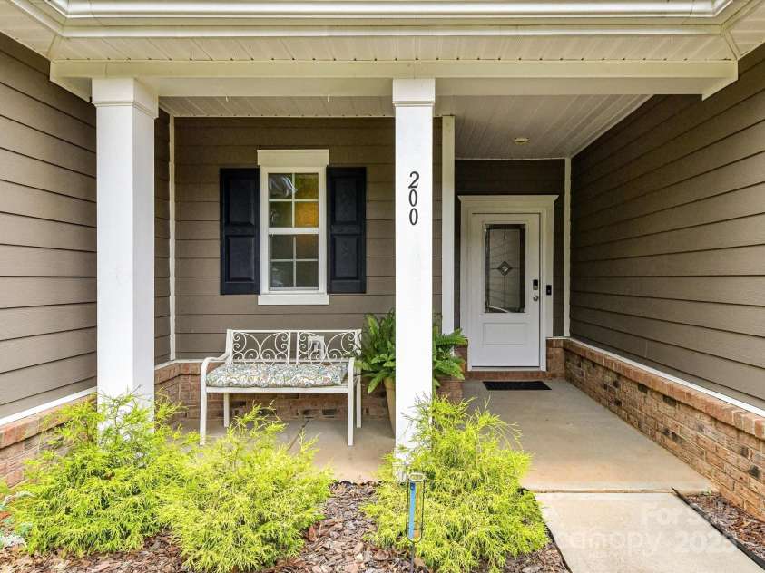 200 Sweet Briar Drive, Indian Land, SC 29707.  MLS# CAR4265722, YatesRealty ID 35484. A charming front porch entry.
