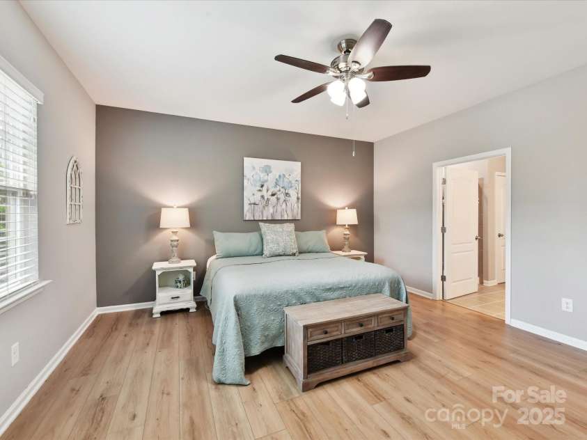200 Sweet Briar Drive, Indian Land, SC 29707.  MLS# CAR4265722, YatesRealty ID 35484. The ceiling fan, en suite bath, and large closet are standout features.
