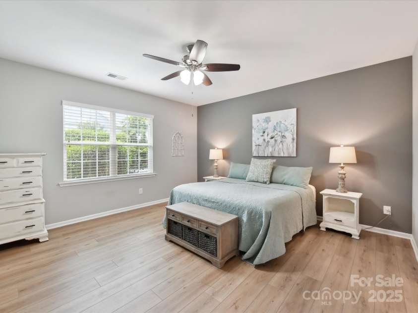 200 Sweet Briar Drive, Indian Land, SC 29707.  MLS# CAR4265722, YatesRealty ID 35484. The primary suite is tucked by itself and has loads of space.