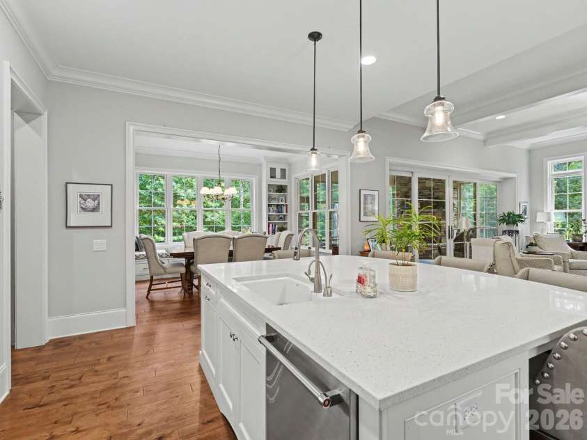 10530 Sweetleaf Place, Charlotte, NC 28278.  MLS# CAR4399864, YatesRealty ID 35490. View to dining.