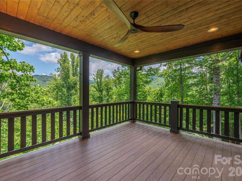 28 & 30 Garren View Drive, Fairview, NC 28730.  MLS# CAR4397889, YatesRealty ID 35499. Upper deck with mountain views