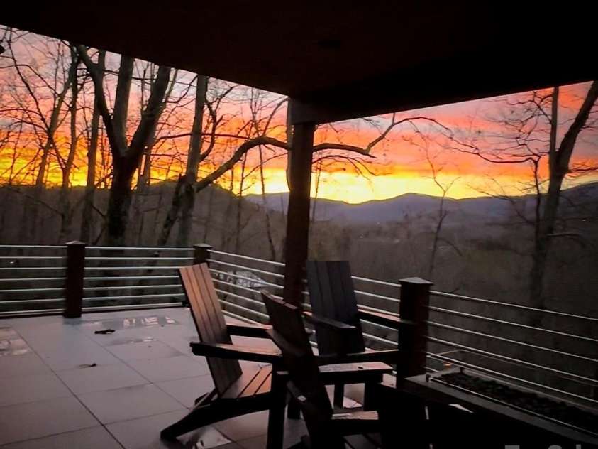 28 & 30 Garren View Drive, Fairview, NC 28730.  MLS# CAR4397889, YatesRealty ID 35499. Winter sunset views
