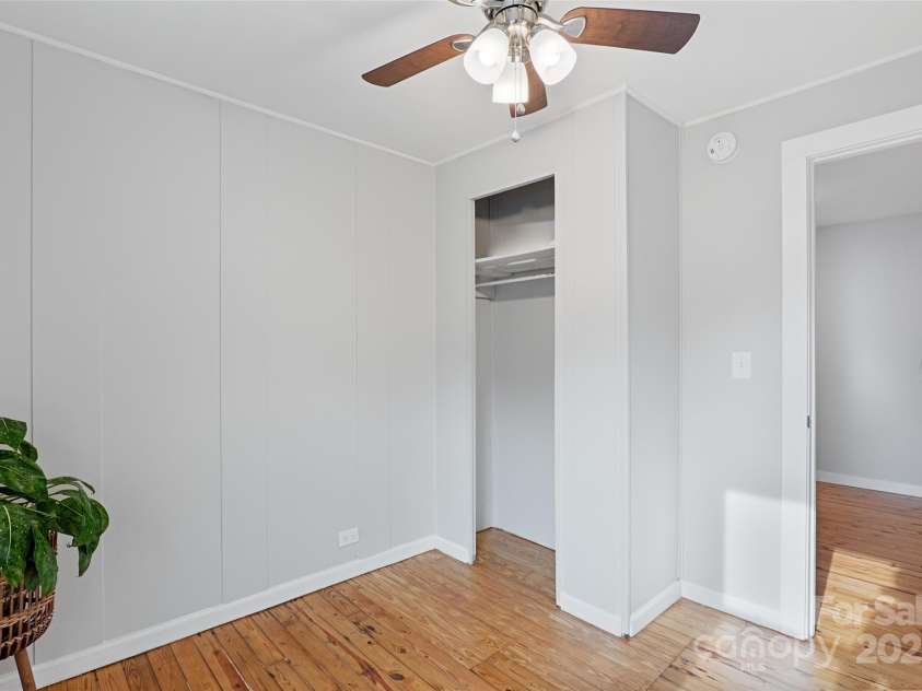 364 State Street, Asheville, NC 28806.  MLS# CAR4294913, YatesRealty ID 35499. Bedroom 2, refinished floors, fresh paint