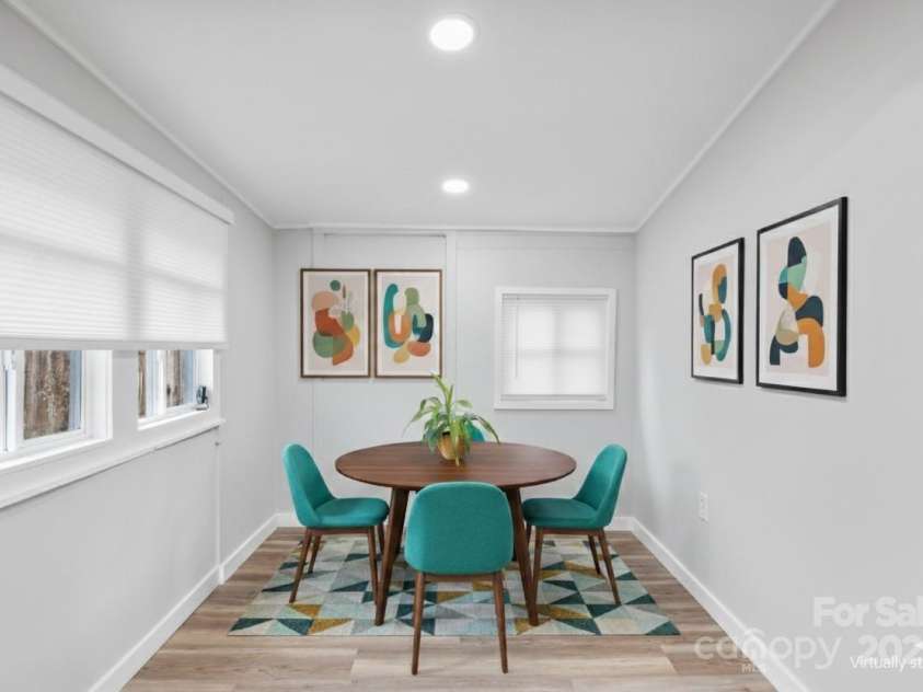 364 State Street, Asheville, NC 28806.  MLS# CAR4294913, YatesRealty ID 35499. Virtually staged dining room