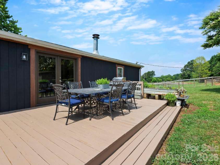 1541 Sandy Springs Road, Rutherfordton, NC 28139.  MLS# CAR4400056, YatesRealty ID 35508. Sliding doors open out to the large back deck.
