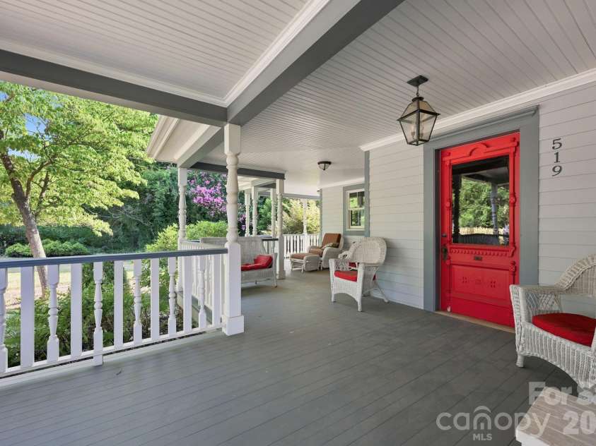 519 South Street, Davidson, NC 28036.  MLS# CAR4400565, YatesRealty ID 35525. Front Door / Porch