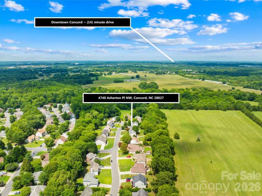 4740 Asherton Place, Concord, NC 28027.  MLS# CAR4399928, YatesRealty ID 35531. 