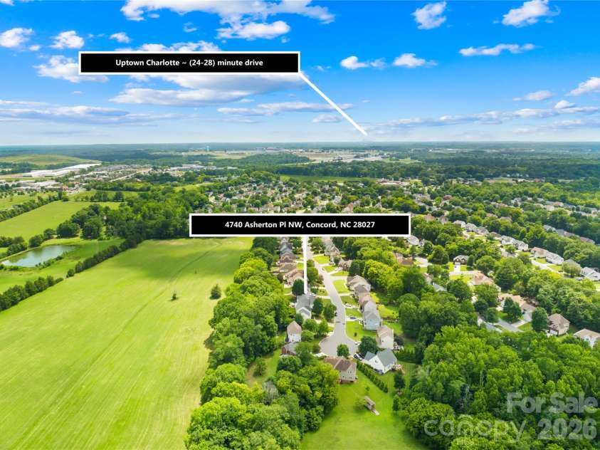 4740 Asherton Place, Concord, NC 28027.  MLS# CAR4399928, YatesRealty ID 35531. 