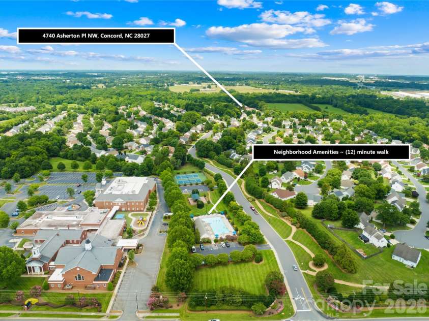 4740 Asherton Place, Concord, NC 28027.  MLS# CAR4399928, YatesRealty ID 35531. 