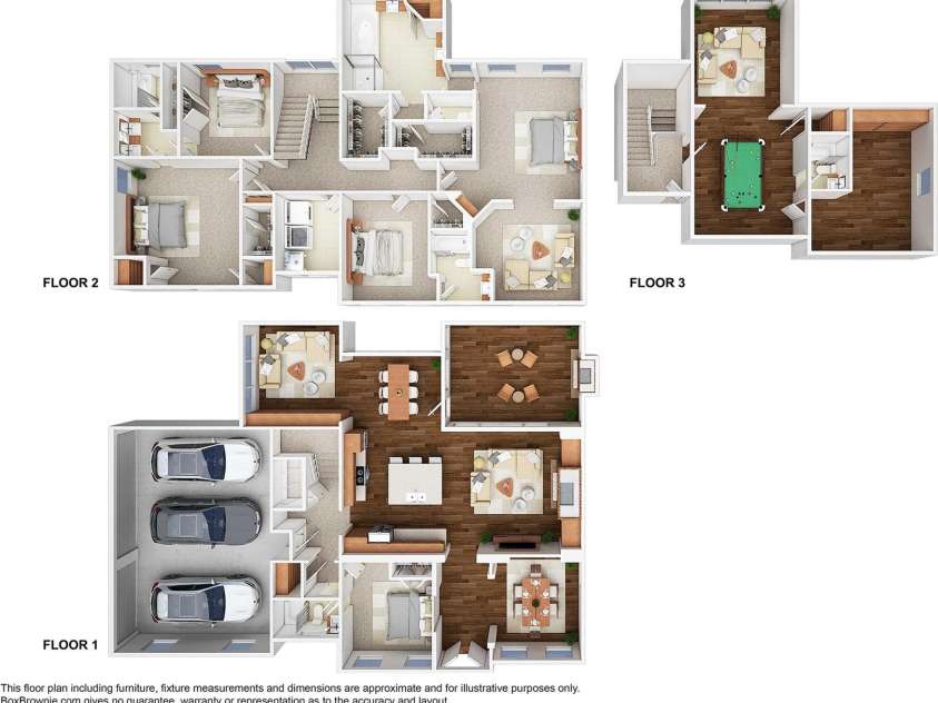 13044 Fen Court, Huntersville, NC 28078.  MLS# CAR4244817, YatesRealty ID 3554. 3D floor plan
