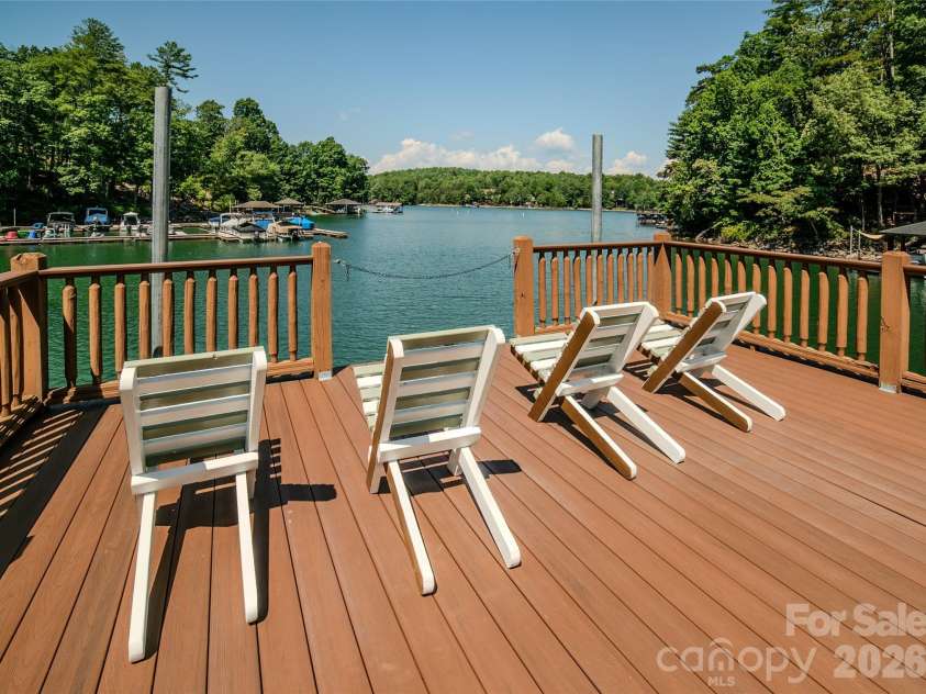 1513 Brentwood Place, Morganton, NC 28655.  MLS# CAR4307275, YatesRealty ID 35546. View from Upper Deck of Dock.