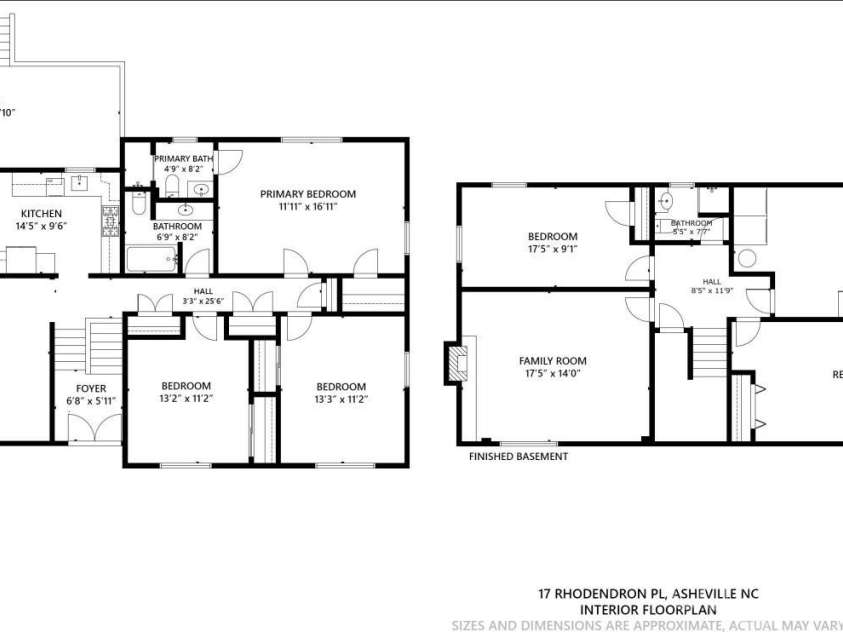17 Rhododendron Place, Asheville, NC 28805.  MLS# CAR4399647, YatesRealty ID 35559. Floorplan