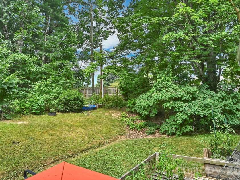 10 Canyon Cove, Candler, NC 28715.  MLS# CAR4400495, YatesRealty ID 35575. View of Upper Yard