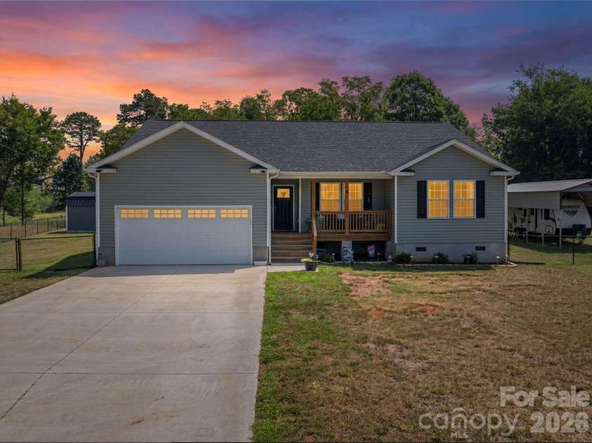 4164 Olivers Cross Road, Newton, NC 28658.  MLS# CAR4401217, YatesRealty ID 35597. Simulated Twilight