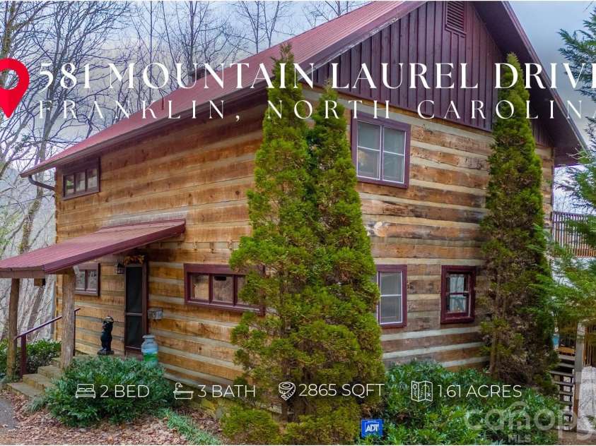 581 Mountain Laurel Drive, Franklin, NC 28734.  MLS# CAR4340981, YatesRealty ID 3560. 