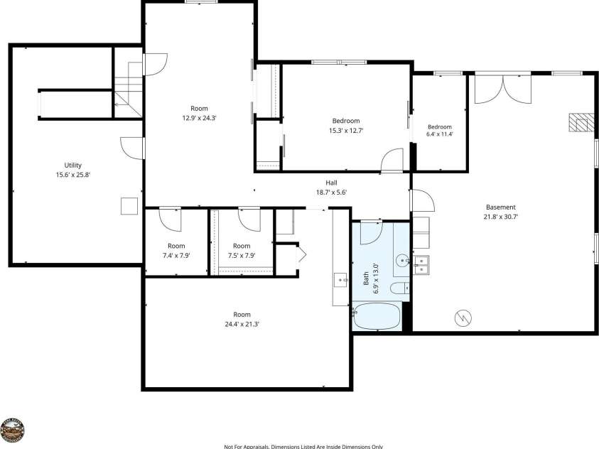 115 Apple Meadow Court, Lake Lure, NC 28746.  MLS# CAR4400392, YatesRealty ID 35616. Lower Level