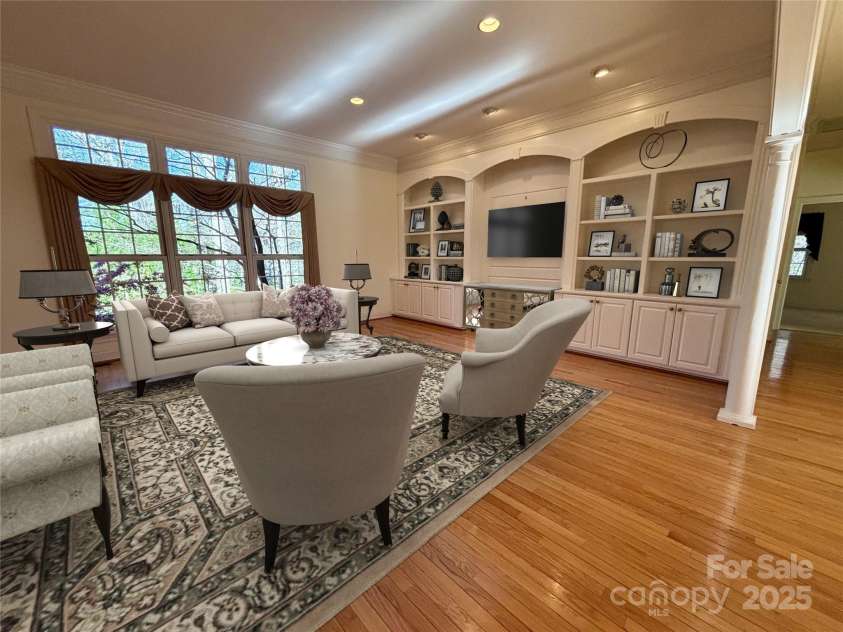 1419 Ridge Street, Albemarle, NC 28001.  MLS# CAR4236002, YatesRealty ID 3562. Living room... virtually staged