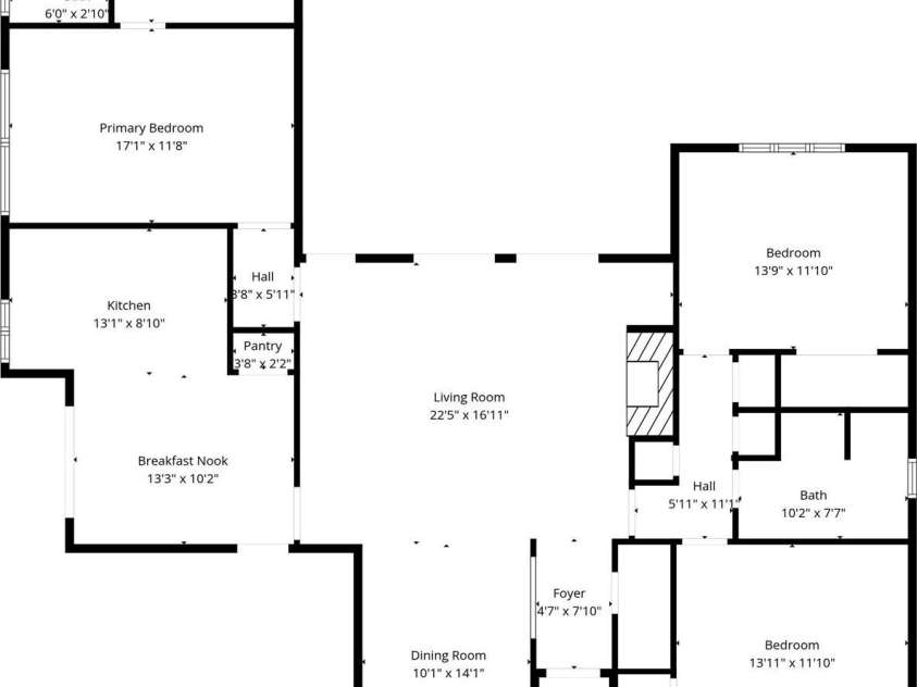446 Silver Fox Lane, Pisgah Forest, NC 28768.  MLS# CAR4360860, YatesRealty ID 35629. Floorplan 2