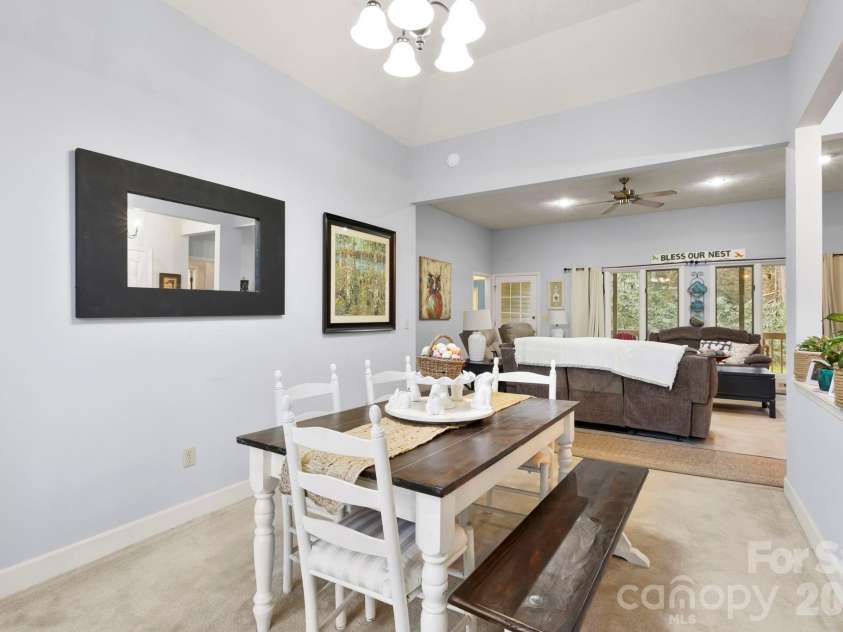 446 Silver Fox Lane, Pisgah Forest, NC 28768.  MLS# CAR4360860, YatesRealty ID 35629. Formal Dining Area