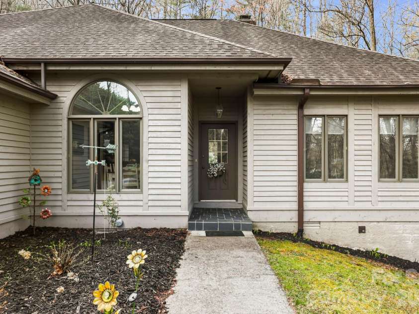 446 Silver Fox Lane, Pisgah Forest, NC 28768.  MLS# CAR4360860, YatesRealty ID 35629. One-Level Living