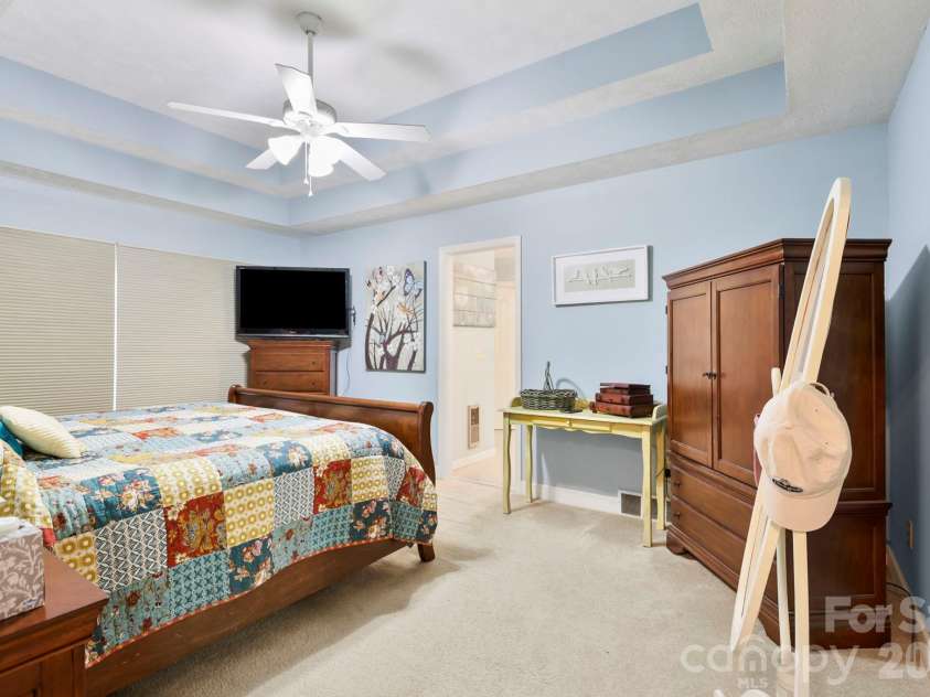 446 Silver Fox Lane, Pisgah Forest, NC 28768.  MLS# CAR4360860, YatesRealty ID 35629. Primary Bedroom