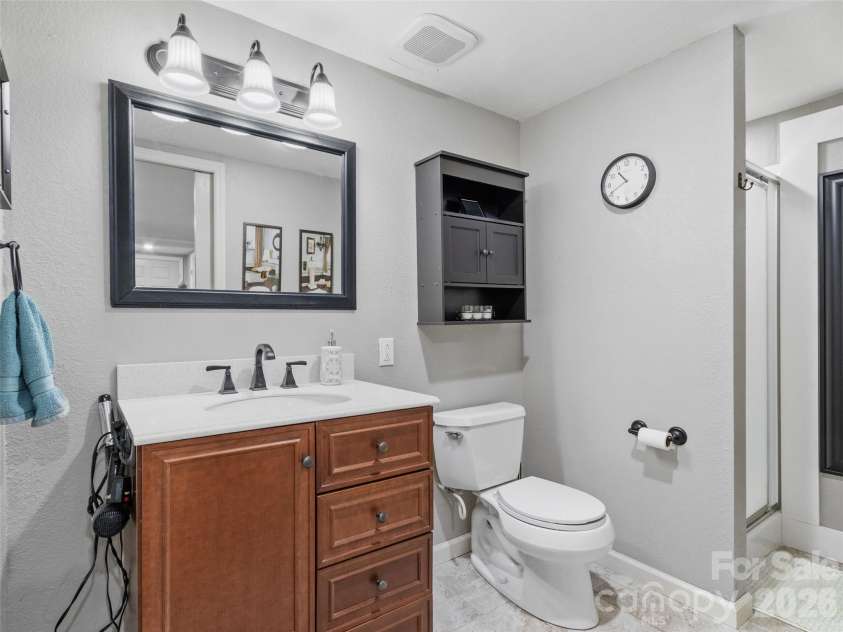 189 Poverty Branch Road, Barnardsville, NC 28709.  MLS# CAR4354105, YatesRealty ID 3564. Bathroom-basement
