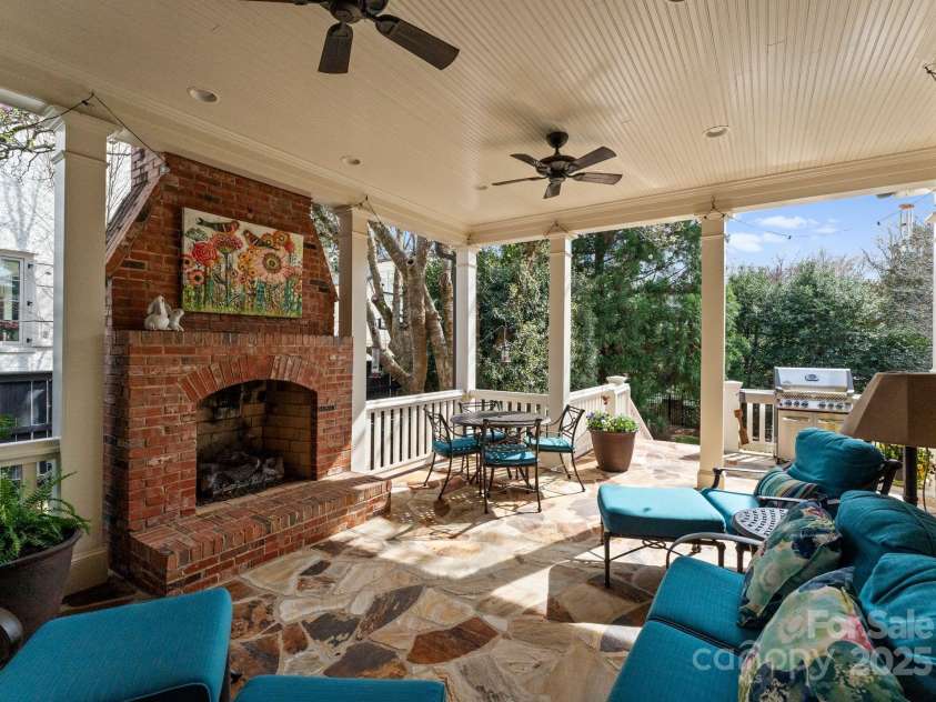 1972 Maryland Avenue, Charlotte, NC 28209.  MLS# CAR4231963, YatesRealty ID 3566. Covered Porch off Kitchen and Primary Bedroom