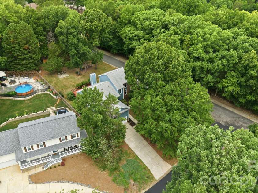 7038 Chelsea Day Lane, Tega Cay, SC 29708.  MLS# CAR4395486, YatesRealty ID 35660. Ariel View Front