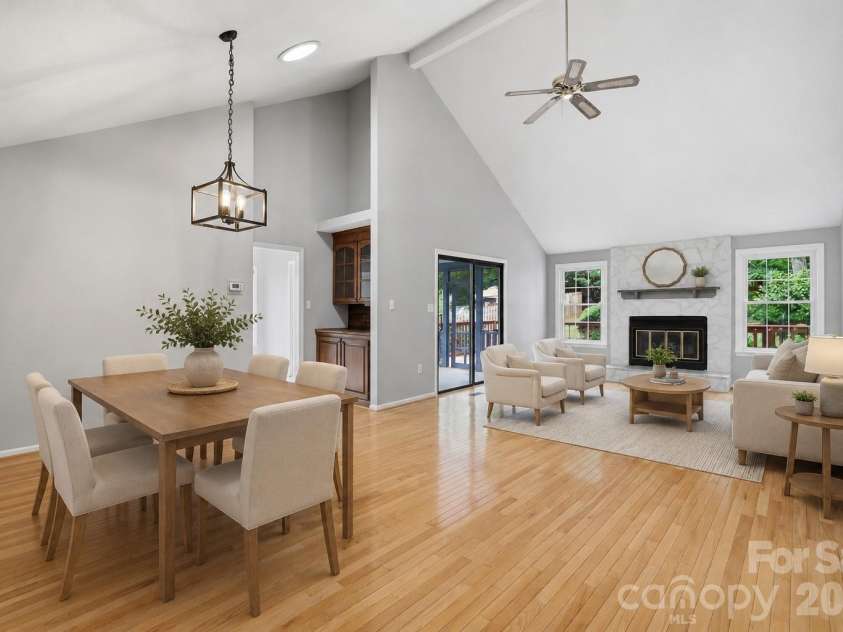 7038 Chelsea Day Lane, Tega Cay, SC 29708.  MLS# CAR4395486, YatesRealty ID 35660. Great Room Virtually Staged