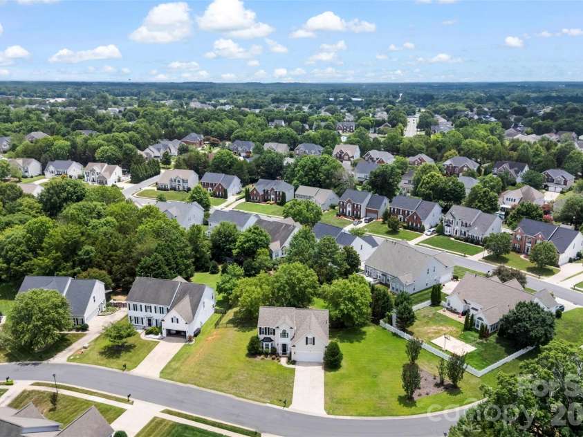 1106 Alyssum Lane, Indian Trail, NC 28079.  MLS# CAR4399289, YatesRealty ID 35667. Over head view
