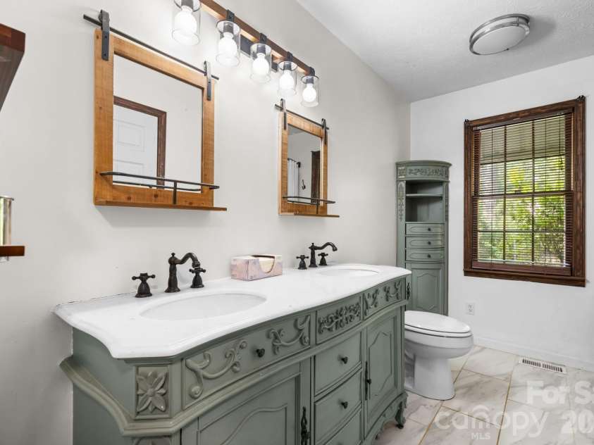 3466 Dry Ponds Road, Granite Falls, NC 28630.  MLS# CAR4393948, YatesRealty ID 35722. Bathroom with custom vanity