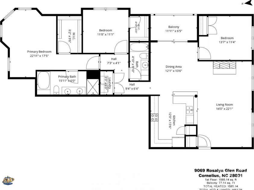 9069 Rosalyn Glen Road, Cornelius, NC 28031.  MLS# CAR4395009, YatesRealty ID 35726. 