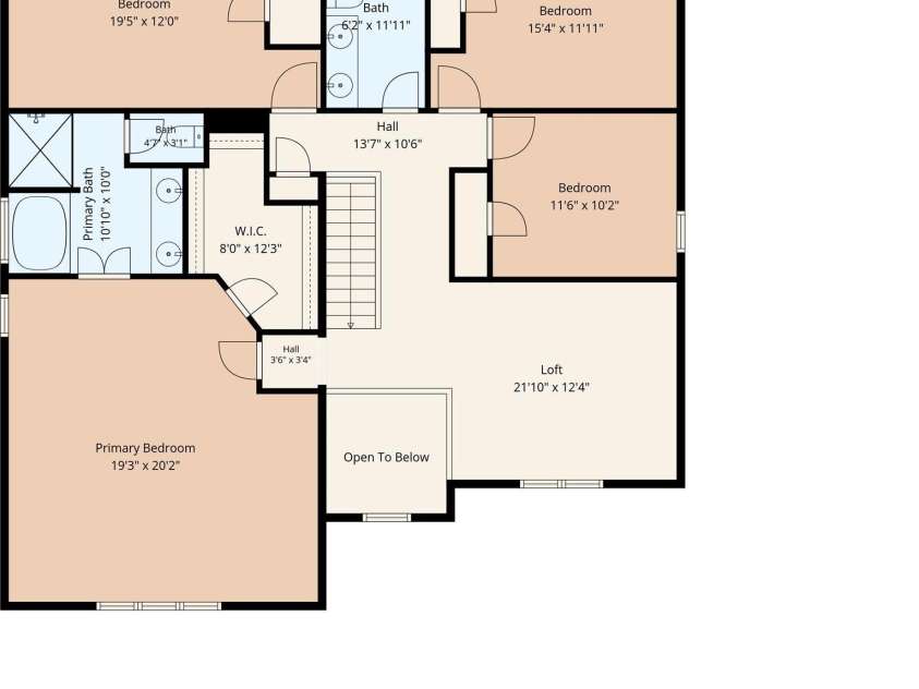 6014 Magna Lane, Indian Trail, NC 28079.  MLS# CAR4401575, YatesRealty ID 35732. 2nd Floor