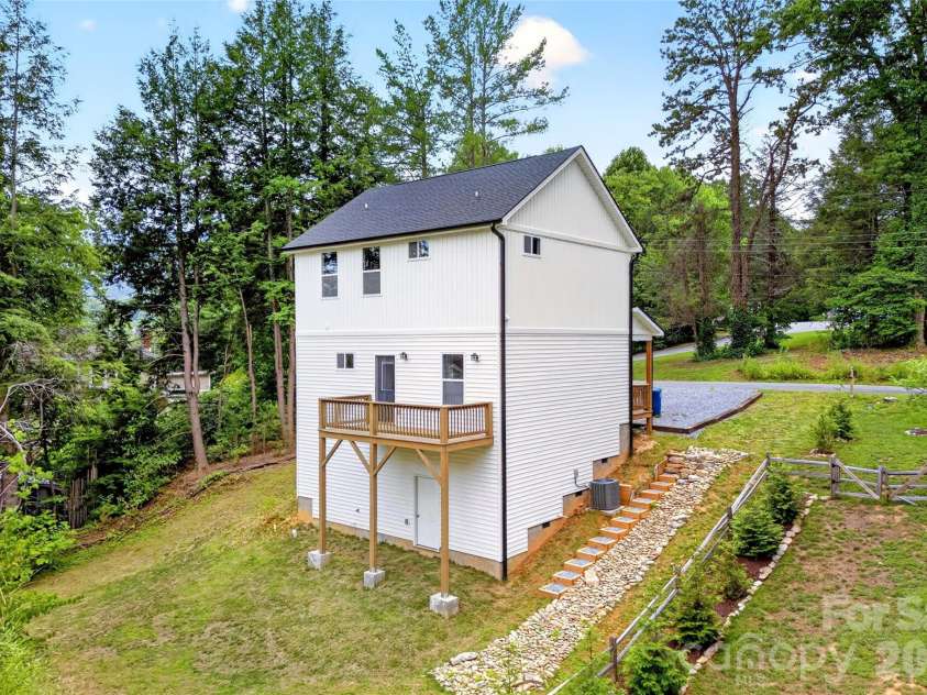 88 Walker Street, Black Mountain, NC 28711.  MLS# CAR4393259, YatesRealty ID 35747. Back of home