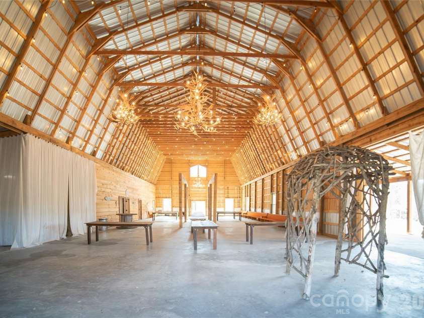 4885 Grandin Road, Lenoir, NC 28645.  MLS# CAR4346888, YatesRealty ID 35749. Barn interior