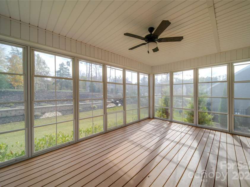 10881 Greenvale Drive, Harrisburg, NC 28075.  MLS# CAR4196765, YatesRealty ID 3575. Screened-In Back Porch