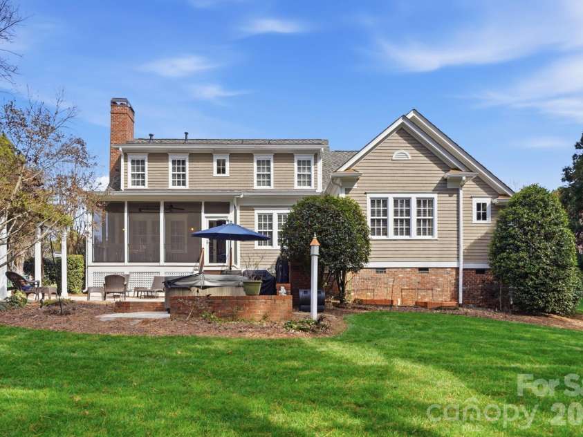 110 Yale Loop, Mooresville, NC 28117.  MLS# CAR4353992, YatesRealty ID 3578. Back of Home with plush lawn