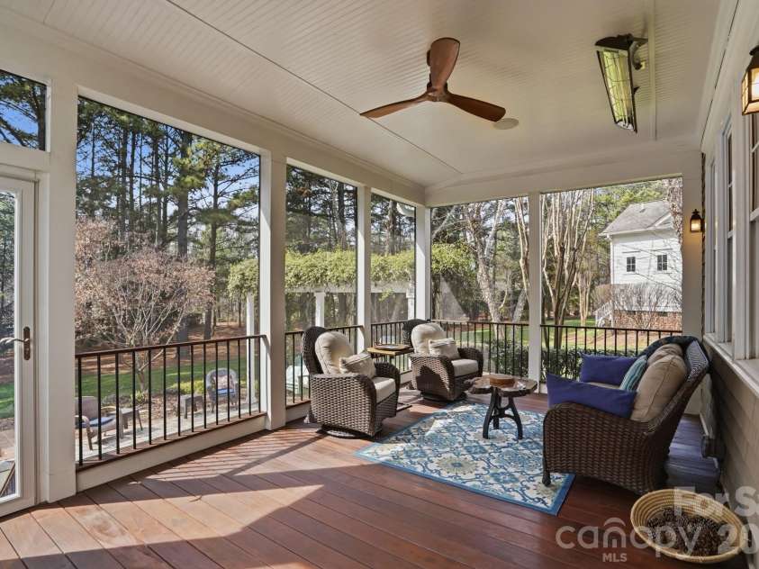 110 Yale Loop, Mooresville, NC 28117.  MLS# CAR4353992, YatesRealty ID 3578. Screened Back Porch