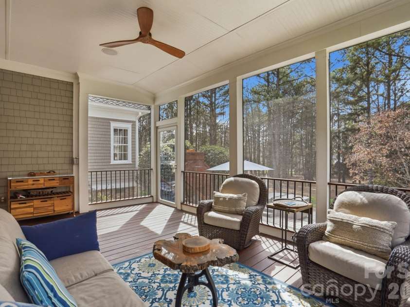 110 Yale Loop, Mooresville, NC 28117.  MLS# CAR4353992, YatesRealty ID 3578. Screened Porch View