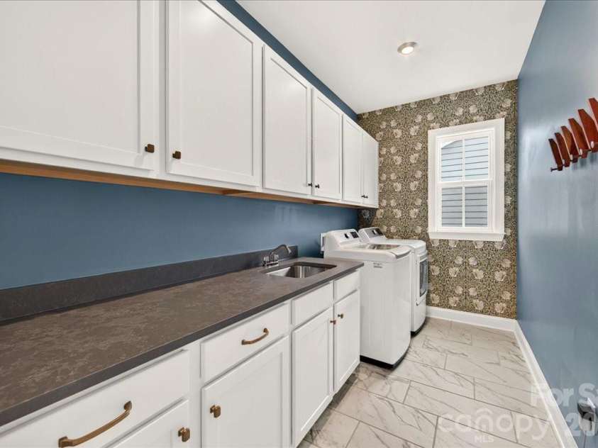 222 Lanyard Lane, Belmont, NC 28012.  MLS# CAR4400918, YatesRealty ID 35784. Upstairs Laundry Room