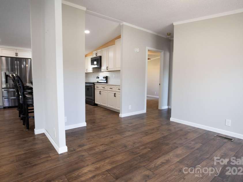111 Hollar Street, Morganton, NC 28655.  MLS# CAR4232117, YatesRealty ID 3579. View of Dining Room from the Entryway